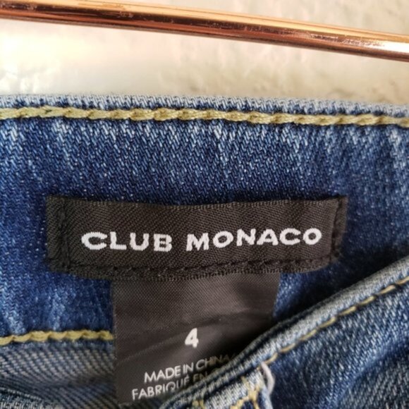 Club Monaco Distressed Slim Fit Jeans size 4 - Picture 4 of 9